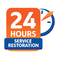 24 hours Service Restoration
